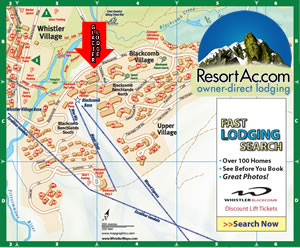 Whistler Glacier Lodge Accommodation Map